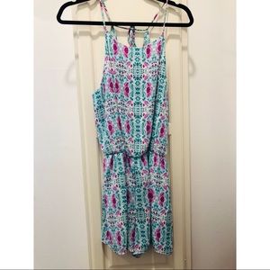 Fun patterned romper, perfect for summer!